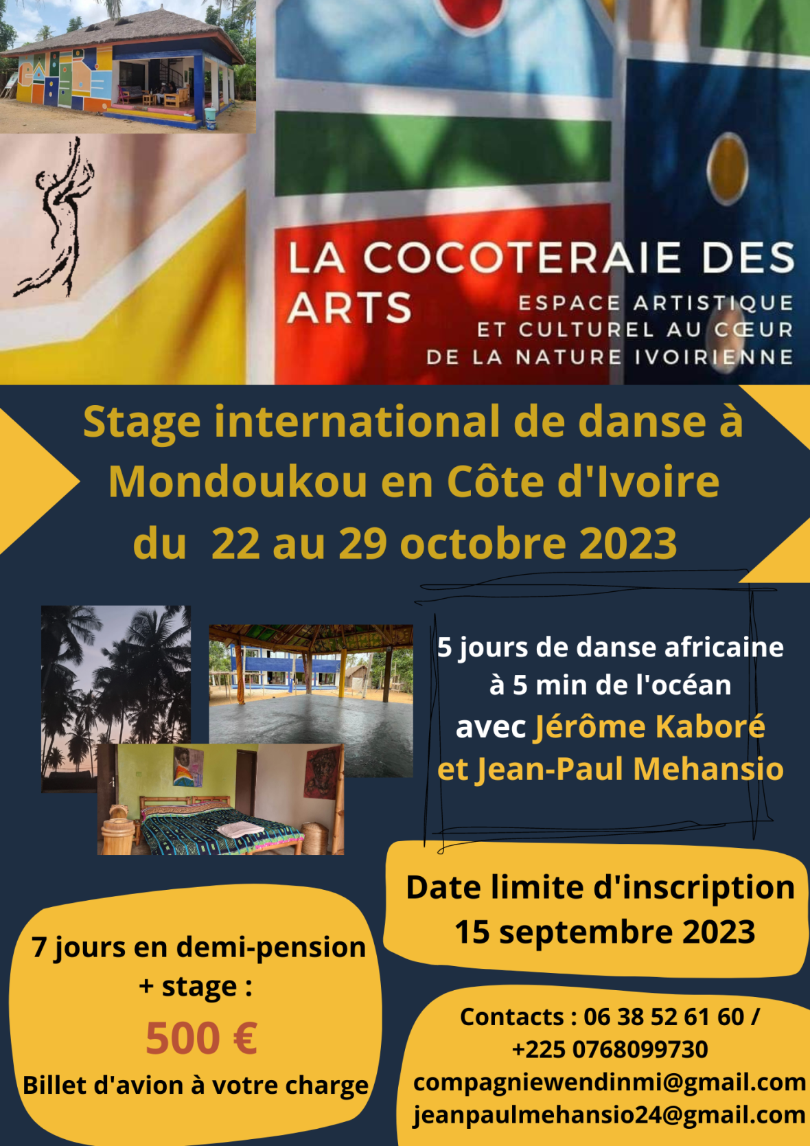 Stage international de danse à Mondoukou en Côte d’Ivoire