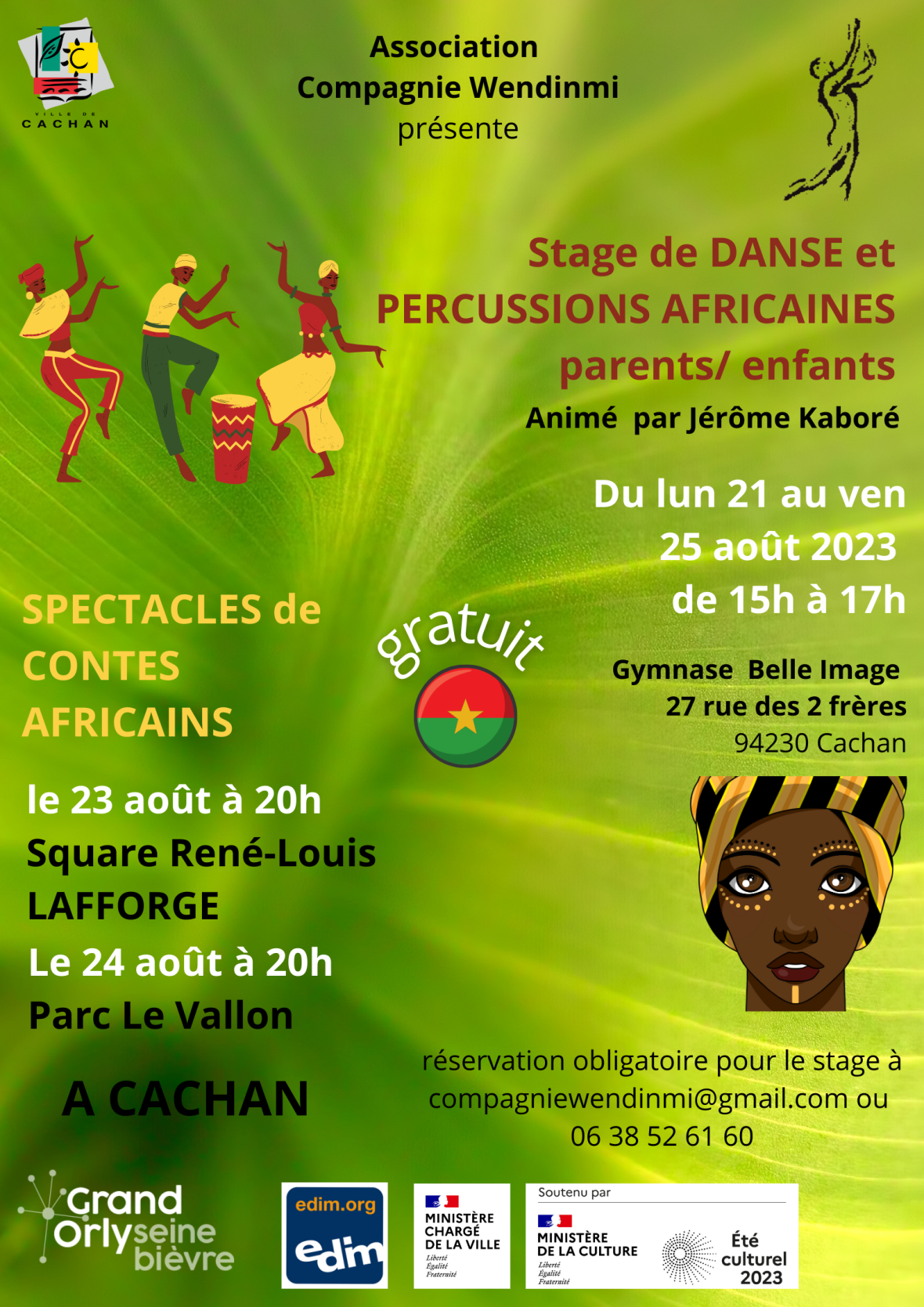 Stage de danse et percussions africaines parents/enfants